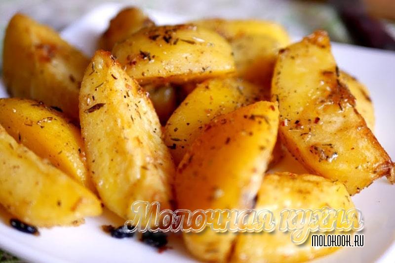 Рецепт запеченной картошки с чесноком