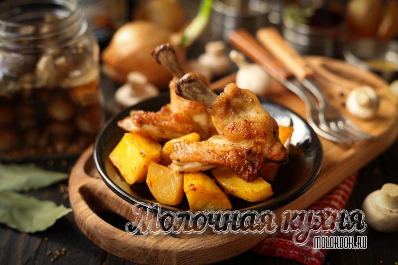 Рецепты картошки с куриными крыльями