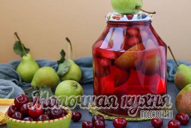 Рецепт из вишни и груш