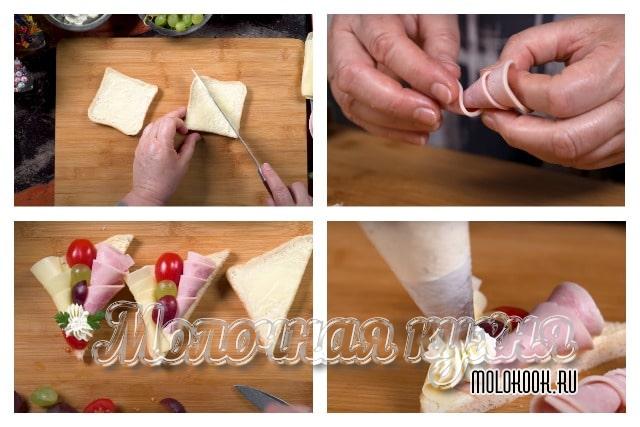 Как сделать и украсить весенние бутерброды